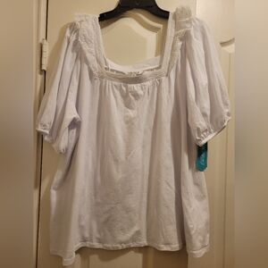Pioneer woman White Tshirt plus size 1X